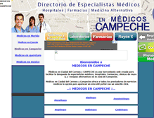 Tablet Screenshot of medicosencampeche.com.mx